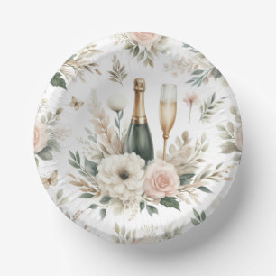 Bloom & Bubbles Paper Bowls Plate