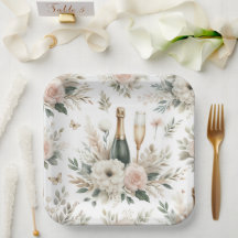 Bloom & Bubbles Paper Plates