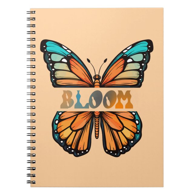 Bloom – Butterfly Design Notebook (Front)