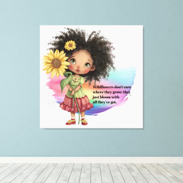 Bloom Canvas Print (Insitu(Wood Floor))