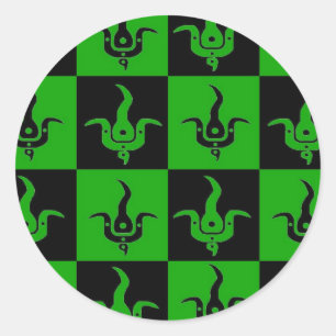 Bloom chequered logo stickers