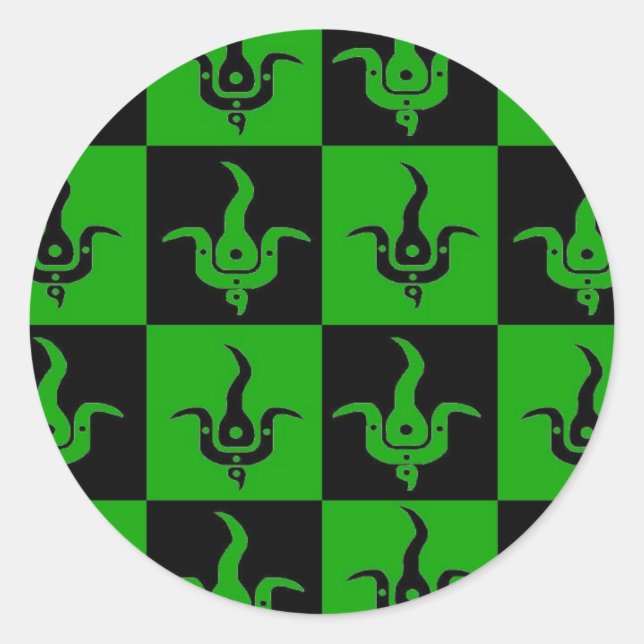 Bloom chequered logo stickers (Front)