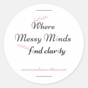 Bloom Clarity Classic Round Sticker