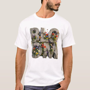 Bloom Concrete Wildflower Typography Mental Health T-Shirt