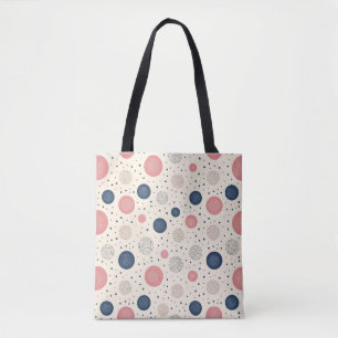 Bloom dot pattern tote bag
