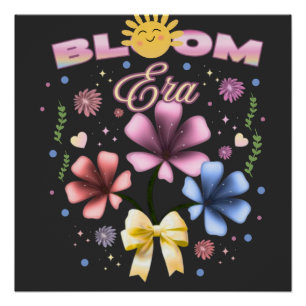 Bloom Era Cute Floral Summer Coquette Aesthetic  Poster