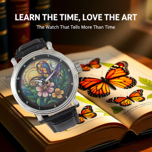 Bloom & Flutter" - Artistic Butterfly Watch