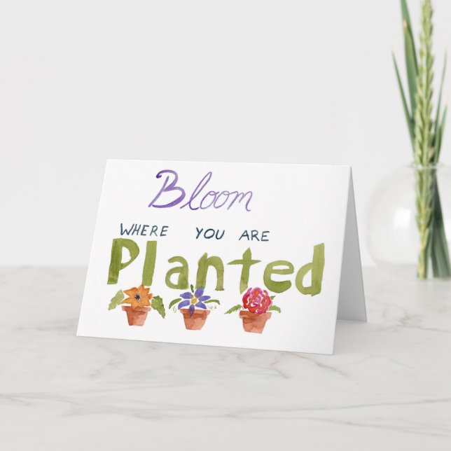 Bloom Greeting Card (Front)