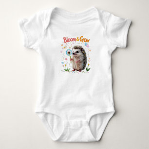 Bloom & Grow Baby Hedgehog One Year Outfit Bodysuit
