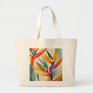 Bloom & Grow Soft Pink Dahlia Floral Aesthetic Large Tote Bag