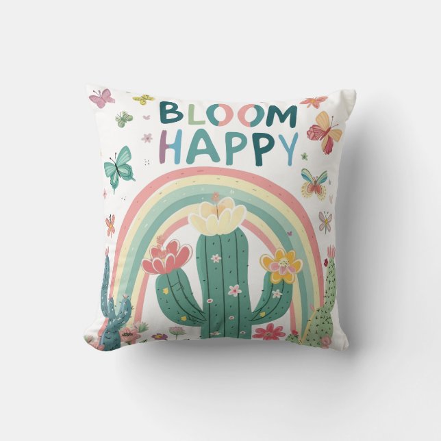 Bloom Happy Cushion (Front)