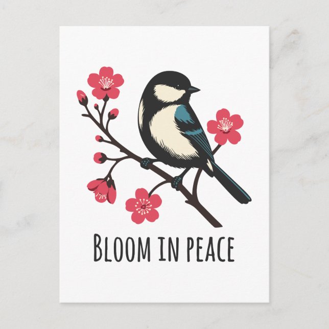Bloom in Peace Postcard (Front)