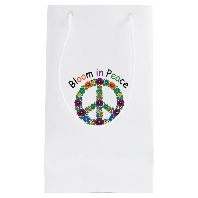 Bloom in Peace Small Gift Bag (Front)