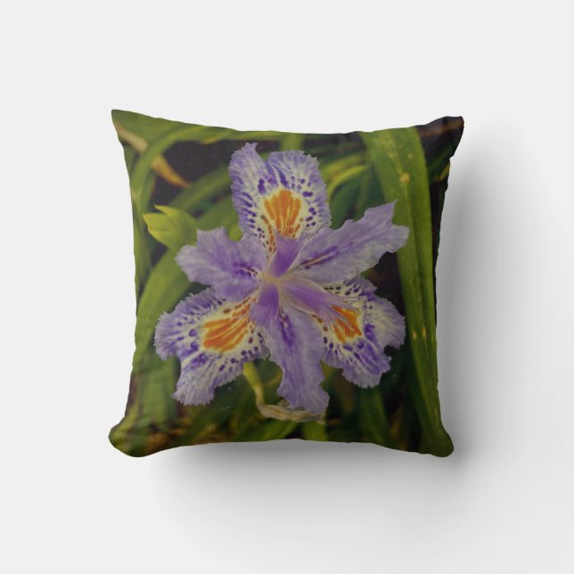 bloom in purple  cushion (Front)