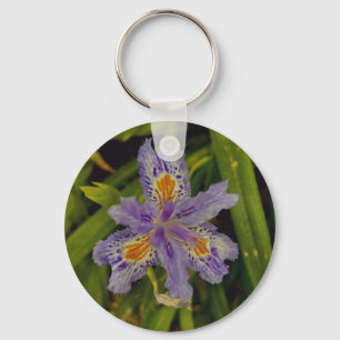 bloom in purple key ring