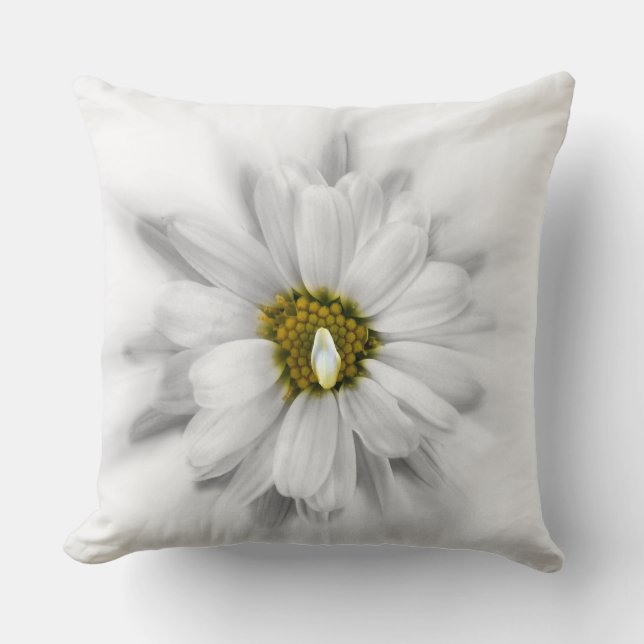 bloom in shades of white cushion (Front)