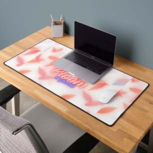 Bloom In Solitude Aesthetic Large Cosy Pastel Desk Mat