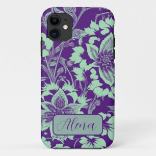 Bloom in Style Purple Minimalist Flower Case-Mate iPhone Case