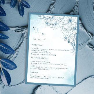 Bloom In The Winter Wedding Detail Card