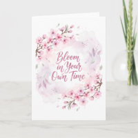 Bloom in Your Own Time – Sakura Watercolor
