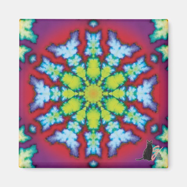 Bloom Kaleidoscope Magnet (Front)