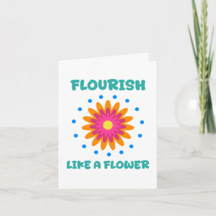 Bloom like a flower invitation