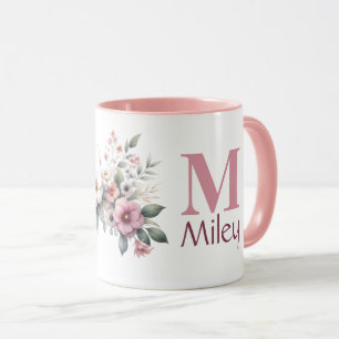 Bloom Monogram - Personalised Floral Mug