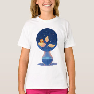 Bloom Mystic Night Owl Garden  T-Shirt