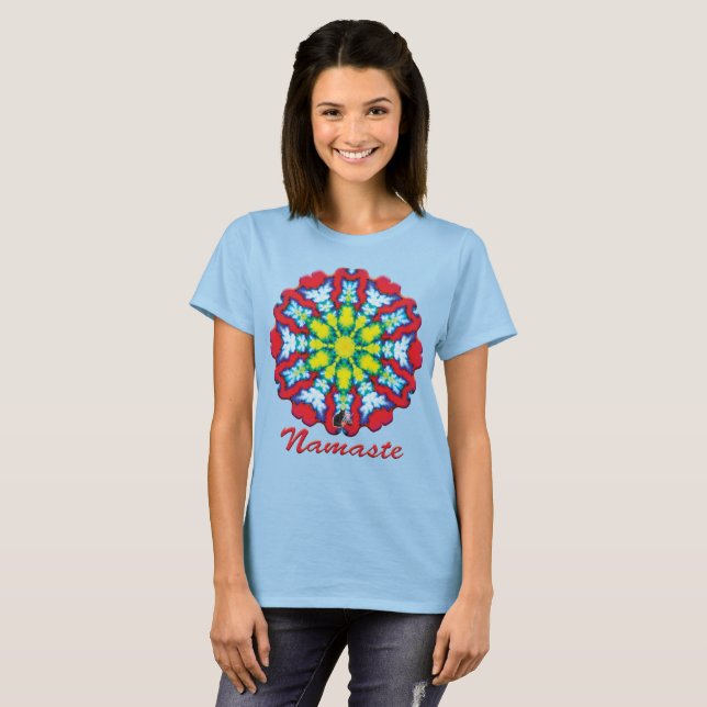 Bloom Namaste Kaleidoscope T-shirt (Front Full)