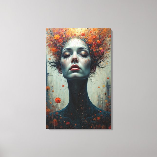 Bloom of the Cosmic Mind Canvas Print (Front)
