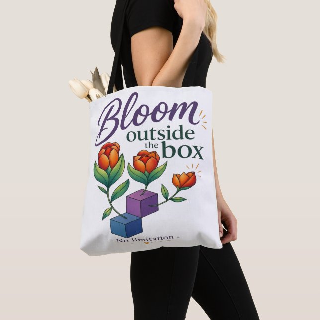 Bloom Outside The Box - No Limitation  Tote Bag (Close Up)
