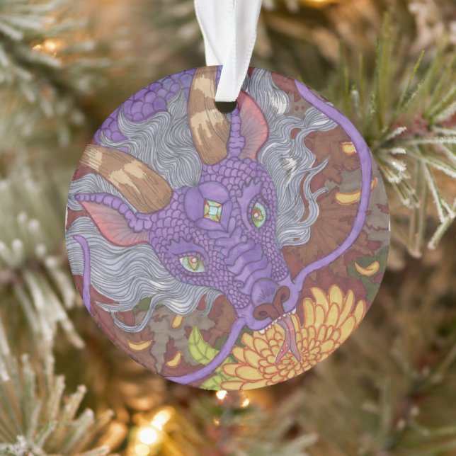 Bloom Purple Dragon Ornament (Tree)