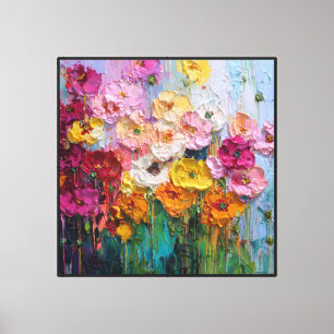 Bloom Reverie Abstract Texture Canvas Print