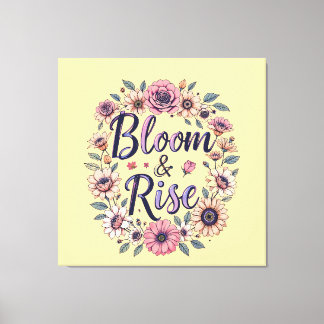 Bloom & Rise Canvas Print