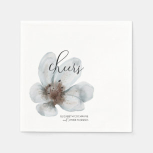 Bloom • Romantic Modern Floral • Elegant Script Napkin