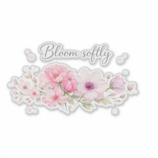 Bloom Softly – Pastel Watercolor Floral