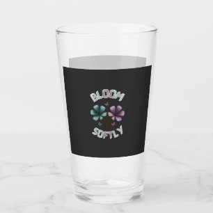 Bloom Softly Spring Floral Design Pastel Cottageco Glass