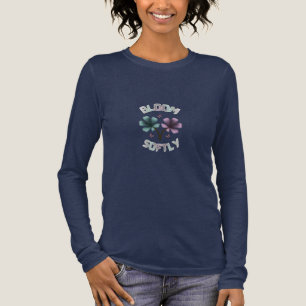 Bloom Softly Spring Floral Design Pastel Cottageco Tri-Blend Shirt