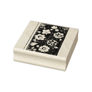 "Bloom & Stamp"  Rubber Stamp