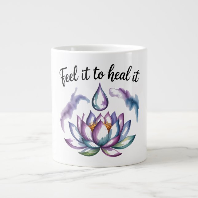 Bloom Through It – Mindful Quote Mug (Front)