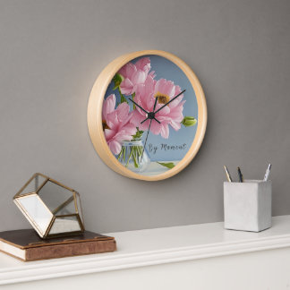 Bloom Time-A Floral Wallclock to Brighten Up Space