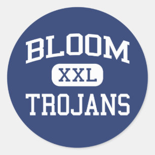 Bloom - Trojans - High - Chicago Heights Illinois Classic Round Sticker