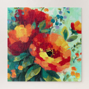 Bloom Vibrant Floral Garden Jigsaw Puzzle