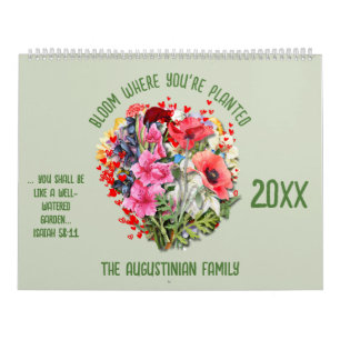 BLOOM WHERE PLANTED 2026 Christian Birth Month  Calendar