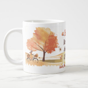 Bloom Where You Are Planted Back to School Girl Large Coffee Mug
