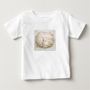 Bloom Where You Are Planted Bunny Kids T-Shirt – C