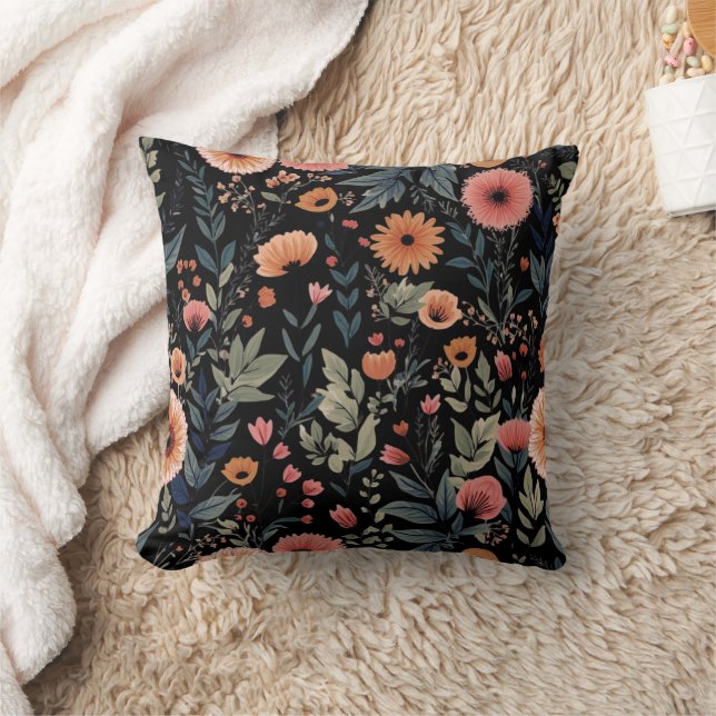 Bloom Where You Are Planted – Inspirational Floral Cushion (Blanket)