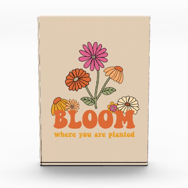 Bloom Where you are Planted Photo Block (Front)