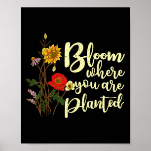 Bloom Where You Are Planted  Poster
