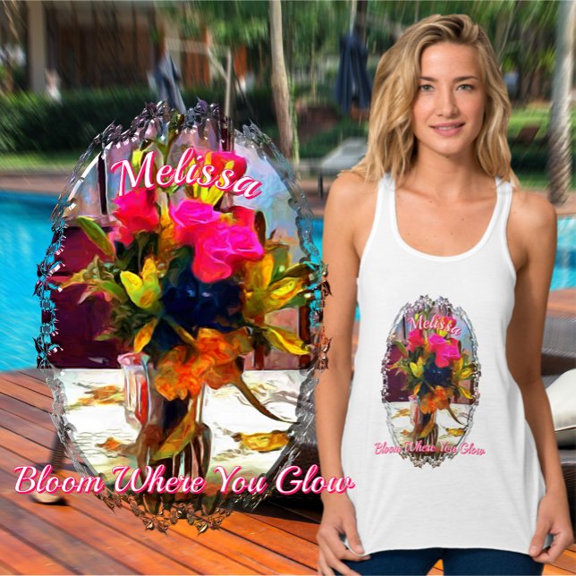 Bloom Where You Glow PM0001 Singlet (Creator Uploaded)